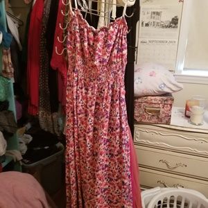 Floral strapless sundress